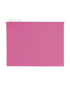Pendaflex Premium Reinforced Color Hanging File Folders, Letter Size, Pink, Pack Of 25 Folders