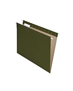Pendaflex Earthwise Hanging File Folders, Letter Size, 100% Recycled, Green, Pack Of 25 Folders
