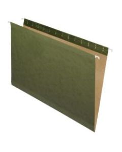 Pendaflex Premium Reinforced Hanging File Folders, Legal Size, Standard Green, Pack Of 25 Folders