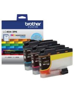 Brother INKvestment LC4043PKS Cyan/Magenta/Yellow Tank Ink Cartridges, Pack Of 3 Cartridges