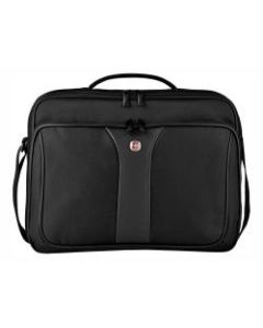 Wenger Axiom Adjustable ProCheck Briefcase With 14 - 16in laptop Pocket, Black