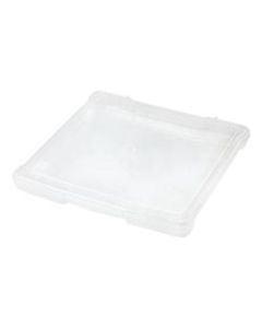 IRIS Slim Portable Project Cases, 14-1/3in x 14-1/4in x 1-5/8in, Clear, Pack Of 10 Cases