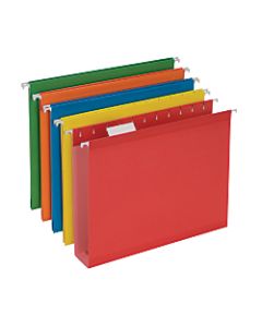 Pendaflex Premium Reinforced Color Extra-Capacity Hanging Folders, Letter Size, Assorted Colors (No Color Choice), Pack Of 25