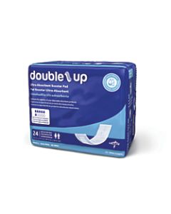 Capri Double-Up Disposable Incontinence Liners, 3 1/2in x 11 1/2in, White, 24 Liners Per Bag, Case Of 8 Bags
