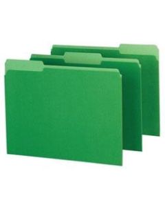 Pendaflex Color Interior File Folders, 1/3 Cut, Letter Size, Bright Green, Pack Of 100