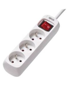 Tripp Lite Power Strip 3-Outlet French Type E Outlet 220-250V 16A 1.5M Cord - French - 3 x French/Belgian - 4.92 ft Cord - 16 A Current - 230 V AC Voltage - Desk Mountable, Wall Mountable - White