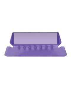 Pendaflex Hanging File Folder Plastic Tabs, Violet, Pack Of 25