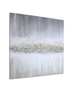 Lorell Raining Sky Design Abstract Canvas Wall Art, 40in x 40in