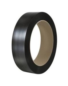Office Depot Brand Smooth Polyester Strapping, 1/2in x 4,500ft, Black, Case Of 2 Rolls