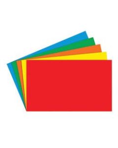 Top Notch Teacher Products Bright Blank Primary Index Cards, 3in x 5in, Assorted Colors, 100 Cards Per Pack, Case Of 10 Packs