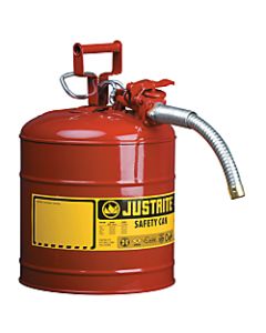 Type II AccuFlow Safety Cans, Flammables, 2.5 gal, Red, Flame Arrestor, 1 Hose