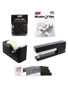 JAM Paper 5-Piece Office Starter Kit, Black
