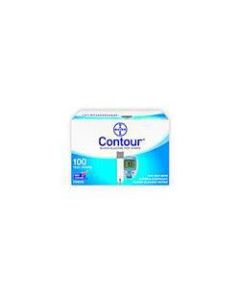 Bayer Contour Blood Glucose Test Strips, Box Of 100