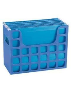 Oxford Decoflex File Holder, 9 1/2inH x 12 3/16inW x 6inD, Blue