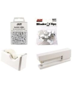 JAM Paper 5-Piece Office Starter Kit, White