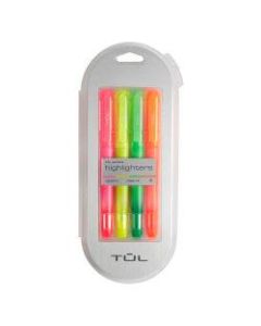 TUL Highlighters, Chisel Tip, Assorted Barrel Colors, Assorted Ink Colors, Pack Of 4 Highlighters