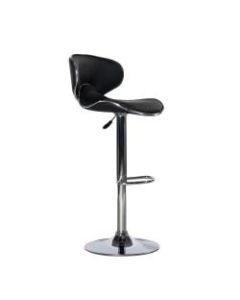 Powell Home Fashions Bar Stool, Black/Chrome