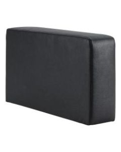 Lorell Contemporary Sofa Seat Cushioned Armrest, 13-3/8inH x 4-3/4inW x 25-1/2inD, Black