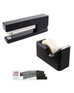 JAM Paper 3-Piece Office Organizer Set, Black