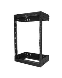 StarTech.com 15U Wallmount Server Rack with Adjustable Rails - Up to 20 Inches Depth - 19in Wide - Mount your server or networking equipment to the wall, using this adjustable 15U open frame rack - Easy installation