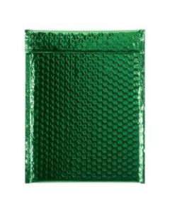 Office Depot Brand Glamour Bubble Mailers, 11-1/2inH x 9inW x 3/16inD, Green, Case Of 100 Mailers