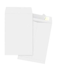 Business Source Tyvek Open-end Envelopes - Document - 6in Width x 9in Length - Peel & Seal - Tyvek - 100 / Box - White