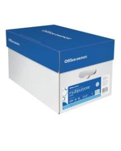 Office Depot Brand Multi-Use Paper, Ledger Size (11in x 17in), 96 (U.S.) Brightness, 20 Lb, Ream Of 500 Sheets, Case Of 5 Reams