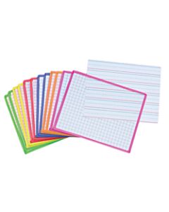 KleenSlate Rectangular Paddle Replacement Surfaces, 8in x 10in, Assorted Colors, Pack Of 12