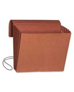 Smead Redrope Expanding Wallets With Elastic, Letter Size, 5 1/4in Expansion, 30% Recycled, Redrope, Pack Of 10