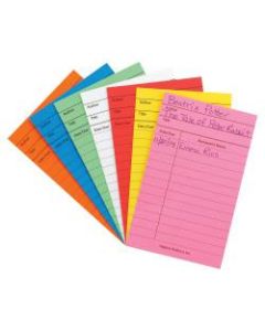 Hygloss Color Library Cards - 3in x 5in Sheet Size - Assorted - Assorted Sheet(s) - Card Stock - 50 / Pack