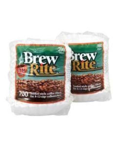 Brew Rite 8-12-Cup Basket Coffee Filters, Pack Of 700 Filters
