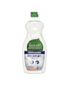Seventh Generation Professional Dishwashing Liquid, Free & Clear Scent, 25 Oz Bottle