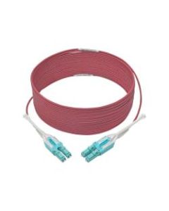 Tripp Lite 10 Gb Duplex Multimode 50/125 OM4 LSZH Fiber Patch Cable (LC/LC), Push/Pull Tabs, Magenta, 6 m (20 ft.)