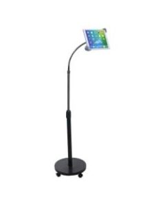 CTA Digital Security Gooseneck Floor Stand for iPad and Tablets - Up to 10in Screen Support - 57in Height - Floor - Steel