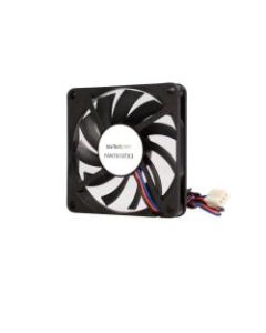 StarTech.com TX3 Dual Ball Bearing Replacement Fan - CPU Cooler fan - 70 mm - black - Keep a system running cooler with a 70mm ball bearing case fan - pc fan - computer case fan - 70mm fan - tx3 fan - 3 pin case fan