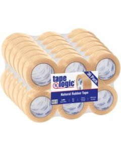 Partners Brand Natural Rubber Carton Sealing Tape, 2.2 Mil, 2in x 110 Yd., Clear, Case Of 36