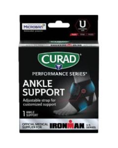 CURAD Performance Series Wraparound Ankle Support, Universal, Black