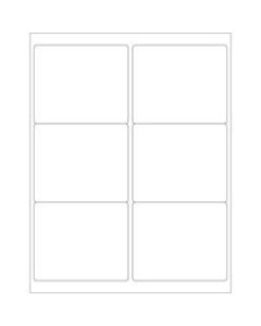 Office Depot Brand Weather-Resistant Laser Labels, LL253WR, 4in x 3 1/3in, White, Case Of 600