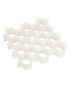 Honey-Can-Do 32-Compartment Drawer Organizer, 2 13/16inH x 13 7/16inW x 15inD, White