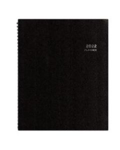 Blue Sky Aligned Weekly/Monthly Planner, 8-1/4in x 11in, Black, January To December 2022, 123846