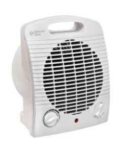 Comfort Zone Heater/Fan, 750/1500 Watts, 7 1/4inH x 4 7/8inW x 8 5/8inD, White