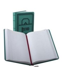Boorum & Pease Canvas Account Book, Record, 16 Lb., 12 1/8in x 7 5/8in, 500 Pages, Blue