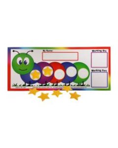 Kenson Parenting Solutions I Can Do It! Token Board, Caterpillar, Preschool - Grade 3