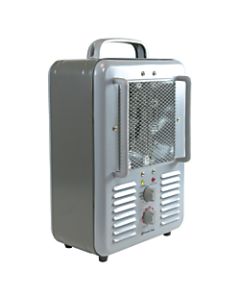 Comfort Zone Deluxe Milkhouse Heater/Fan - Electric - 1300 W to 4000 W - 3 x Heat Settings - Portable - Gray