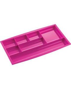 CEP 7-compartment Desk Drawer Organizer - 7 Compartment(s) - 0.8in Height x 13.5in Width7.3in Length - Pink - Polystyrene - 1 Each