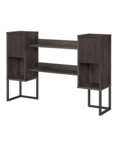 kathy ireland Office by Bush Business Furniture Atria 60inW Hutch For Writing Desk, Charcoal Gray, Standard Delivery