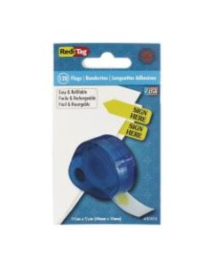 Redi-Tag Preprinted Signature Flags In Dispenser, SIGN HERE, Yellow
