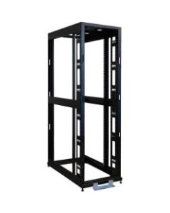 Tripp Lite 48U 4-Post Open Frame Rack Cabinet Square Holes 3000lb Capacity - 48U Rack Height x 19in Rack Width - Black - 2250 lb Dynamic/Rolling Weight Capacity - 3000 lb Static/Stationary Weight Capacity