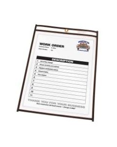 C-Line Stitched Vinyl Shop Ticket Holders, 5in x 8in, Clear, Box Of 25