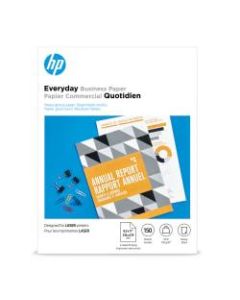 HP Everyday Business Paper for Laser Printers, Glossy, Letter Size (8 1/2in x 11), Heavy 32 Lb, Pack Of 150 Sheets (4WN08A)